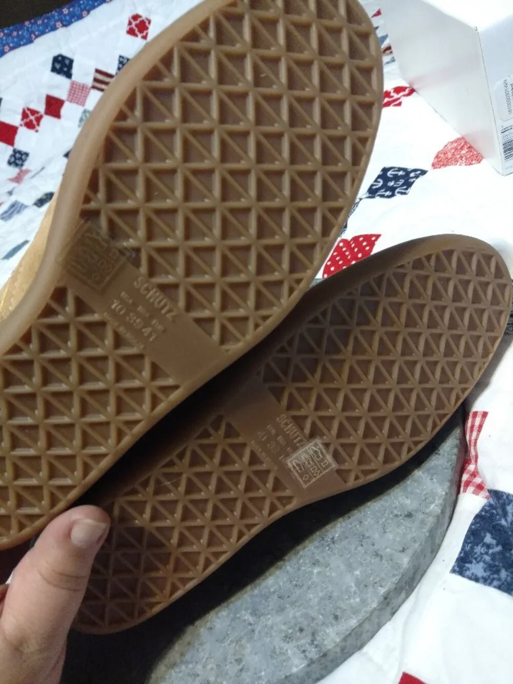 SCHUTZ Sneaker City Saint Bridget Wedge Sneakers Camurco Carmel Size 10B Y2K